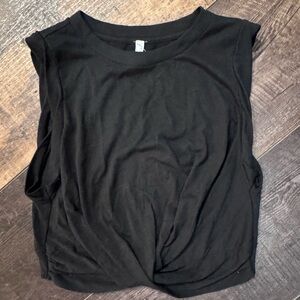 ✨ FP Movement Black Sleeveless Twist Front Top | Size Large ✨